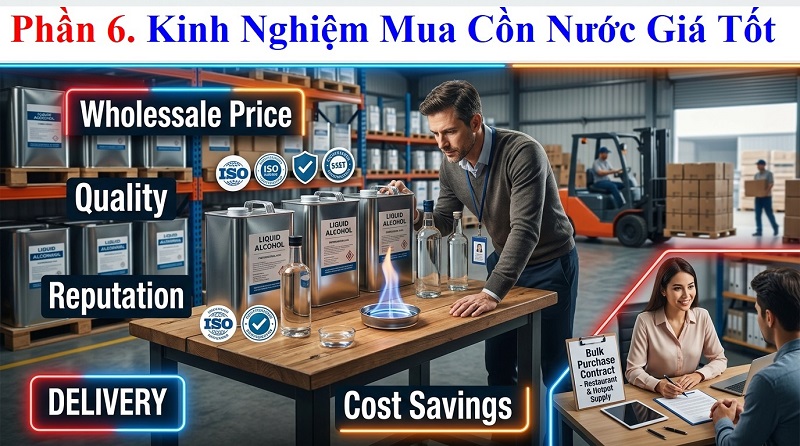 Giá Cồn Nước Cho Bếp Cồn Bao Nhiêu? Cập Nhật Mới Nhất Và Các Yếu Tố Ảnh Hưởng